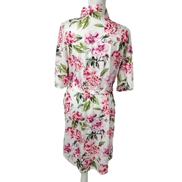 Show Me Your Mumu Brie Robe Garden of Blooms Pink One Size Wrap Robe EUC - Picture 3 of 10